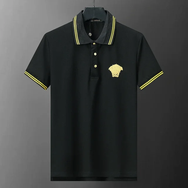 Versace Shirts Short-Sleeve Logo Polo Shirt product detail image 17