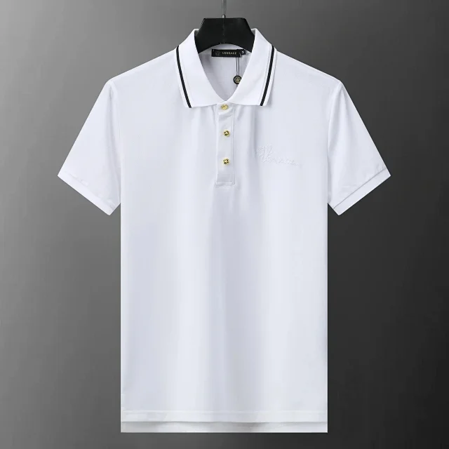 Versace Shirts Short-Sleeve Logo Polo Shirt product detail image 21