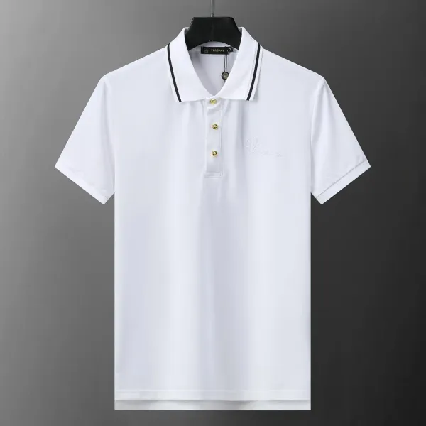 Versace Jeans Couture Shield Embroidered Polo Black Polo Shirt - 22