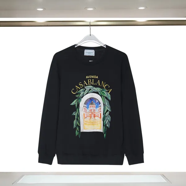 Casablanca Arch Print Black Crewneck Sweatshirt Sweater - 17