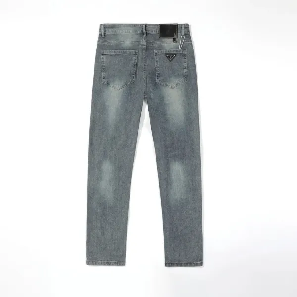 Prada Logo-Embroidered Black Jeans - 14