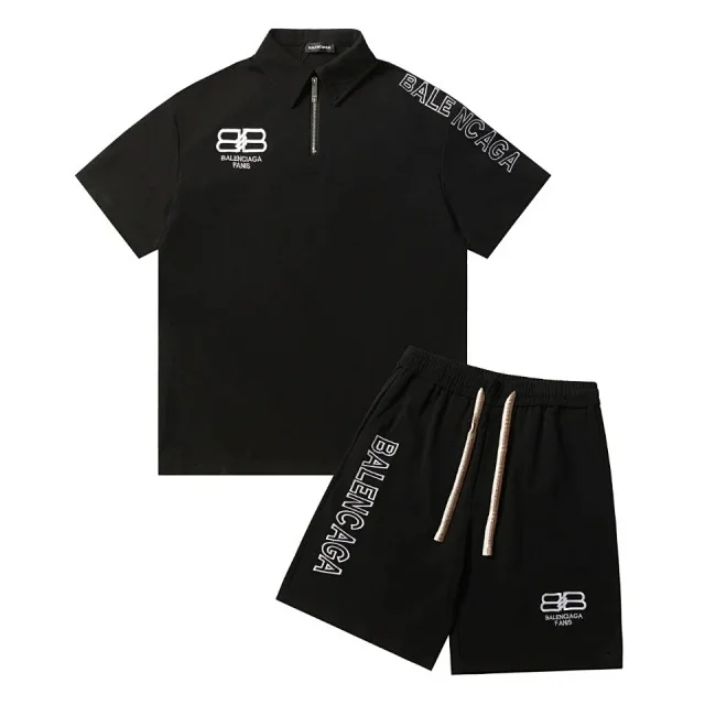 Balenciaga Matching Sets Short-Sleeve Top and Shorts Set product detail image 12