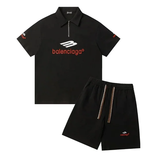 Balenciaga Matching Sets Short-Sleeve Top and Shorts Set product detail image 16