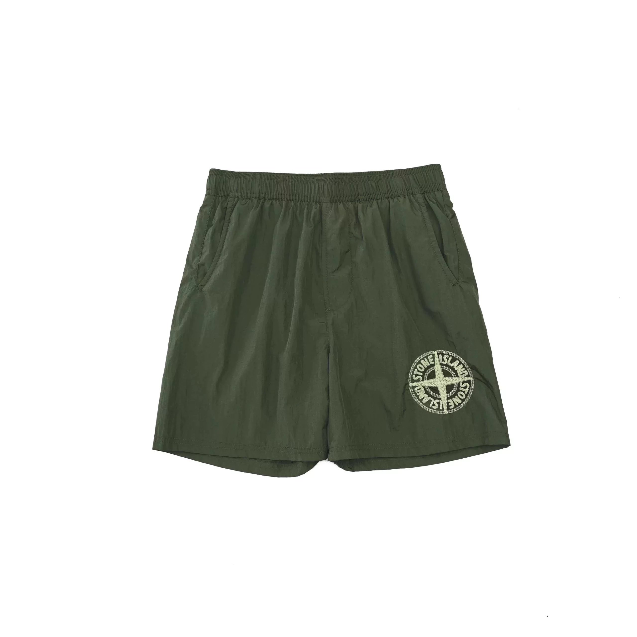 Stone Island Compass Logo Shorts Gray - 32