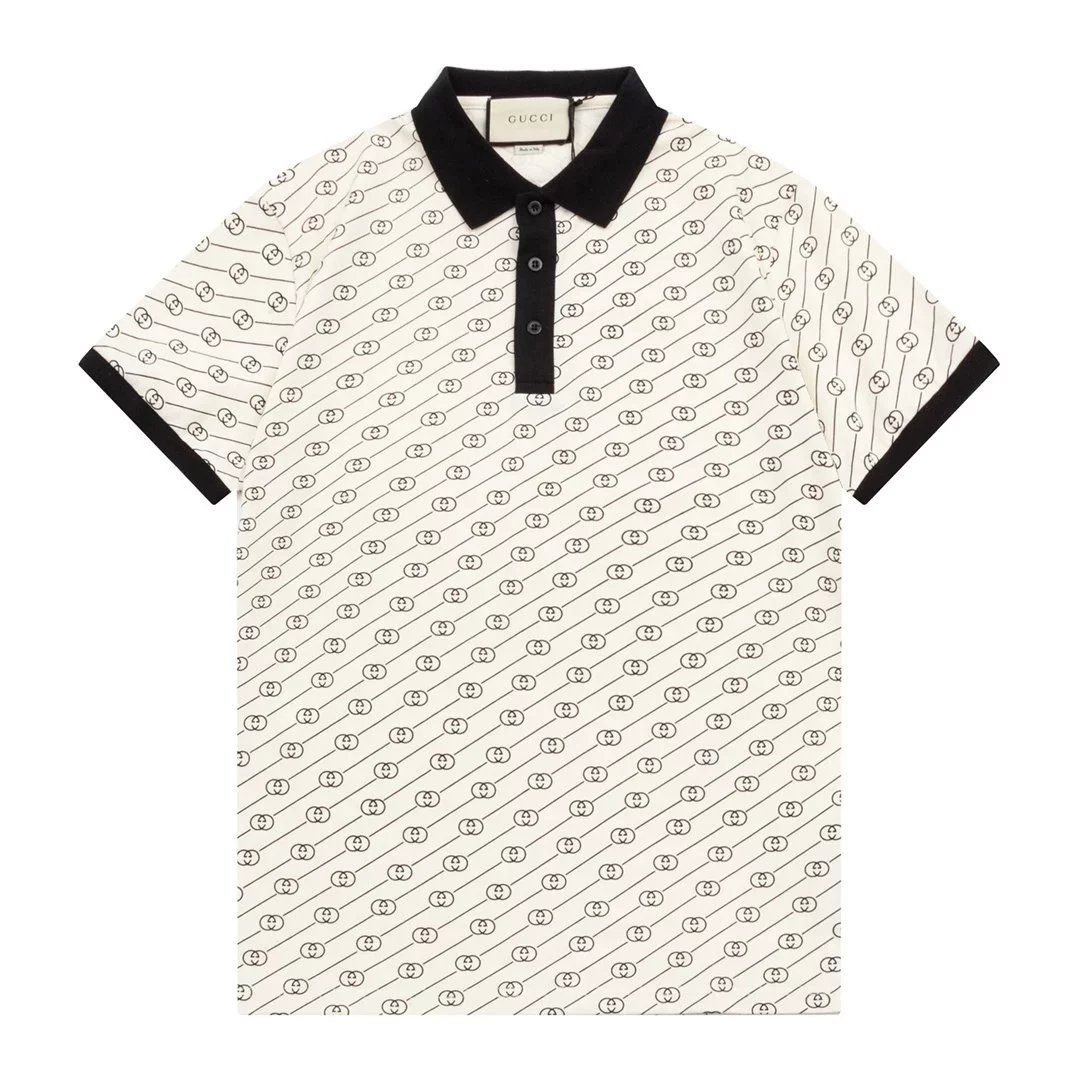 Gucci Pineapple Embroidered Polo Orange Polo Shirt - 12
