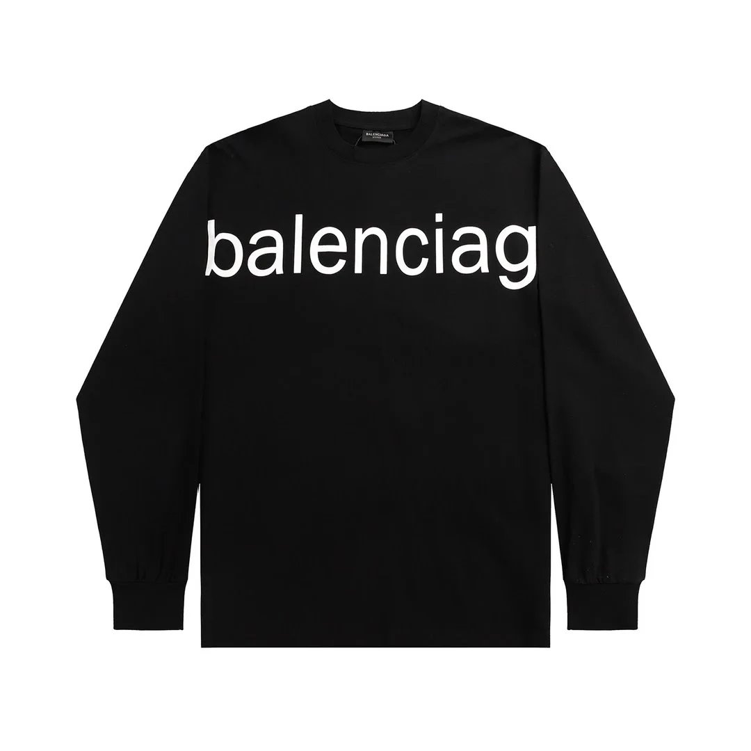 Balenciaga Logo Long-Sleeve T-