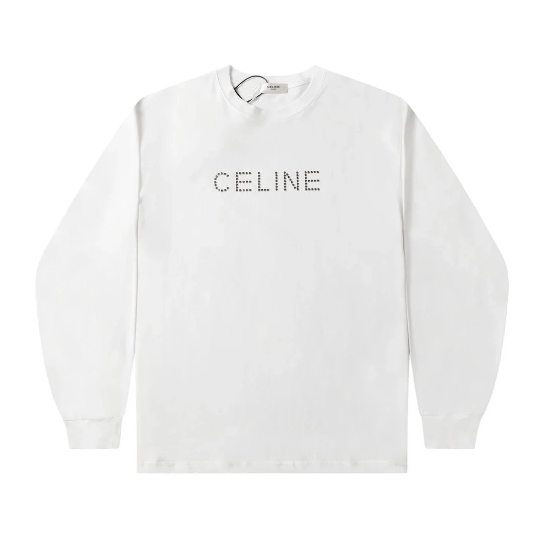 Loewe Leather Patch Long-Sleeve T-Shirt White - 12