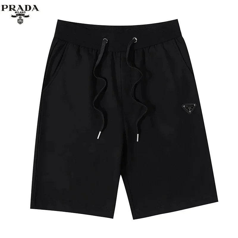 Prada Logo-Embroidered White Cotton Shorts - 5