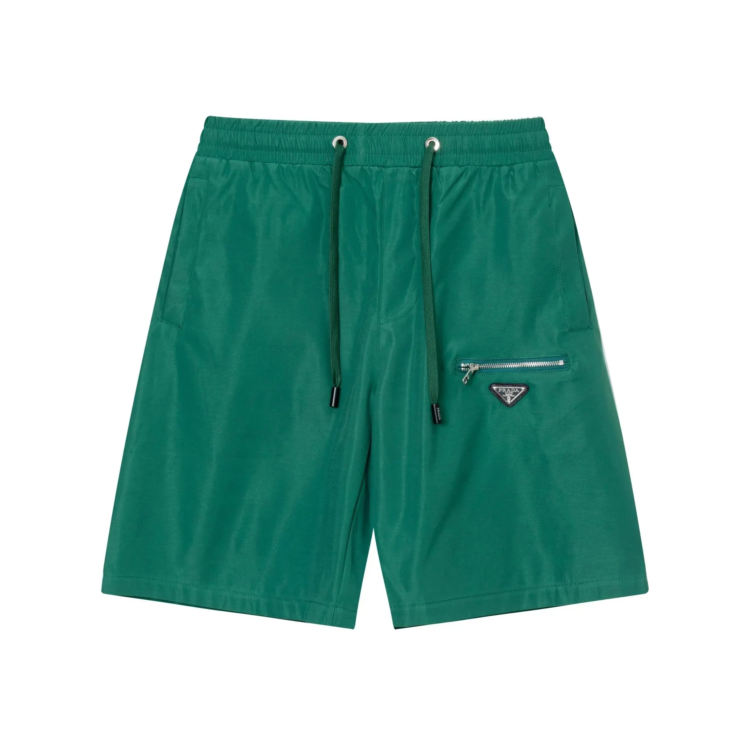 Prada Logo-Embroidered White Cotton Shorts - 13