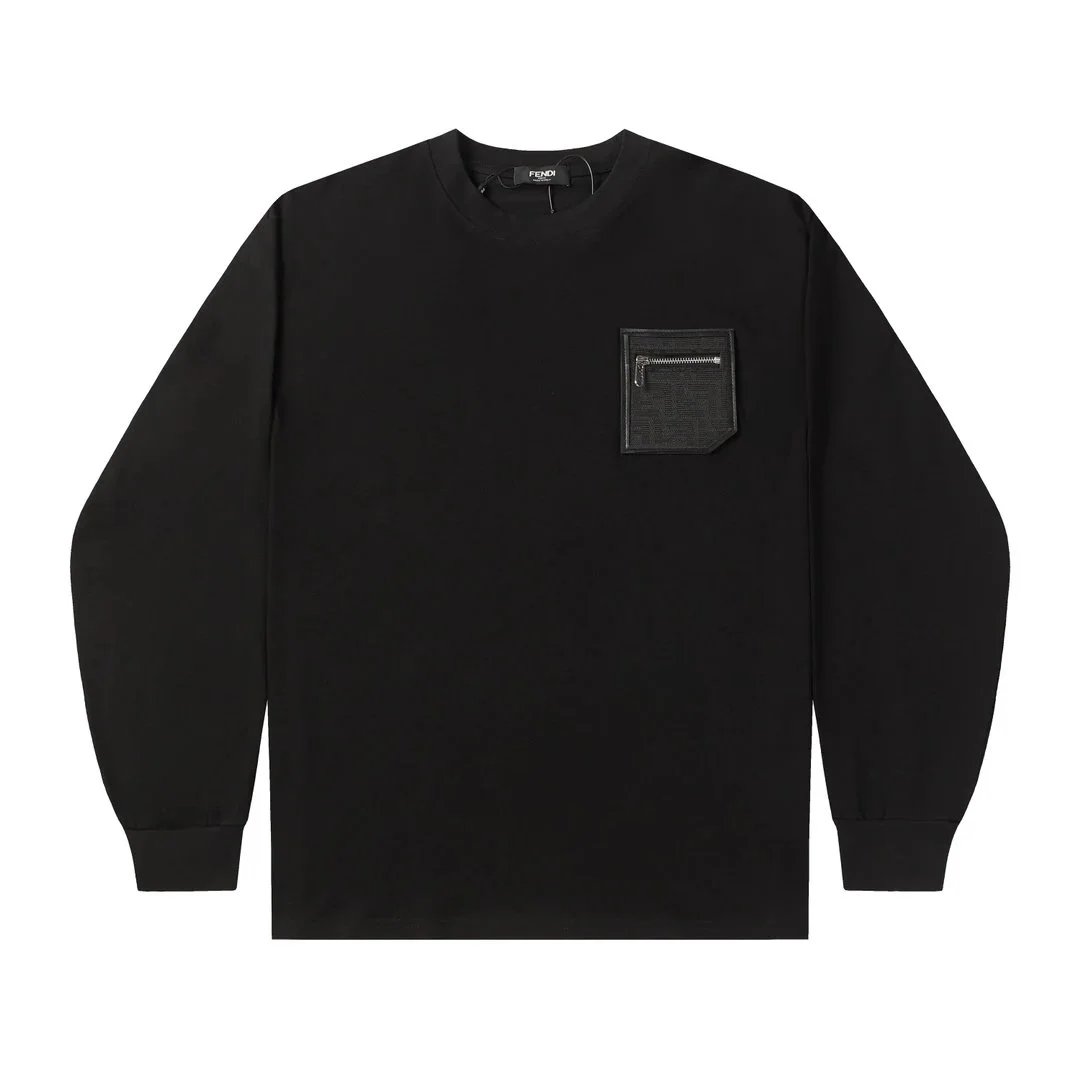 Loewe Leather Patch Long-Sleeve T-Shirt White - 15