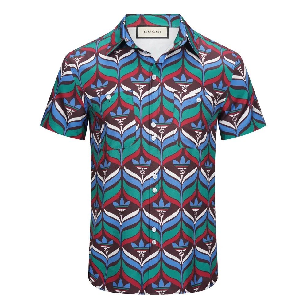 Gucci Floral Print Short-Sleeve Shirt Multicolor - 17