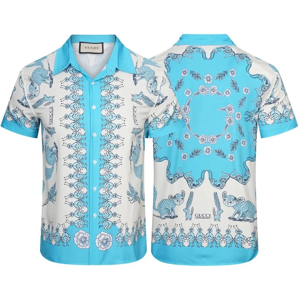 Gucci Floral Print Short-Sleeve Shirt Multicolor - 21