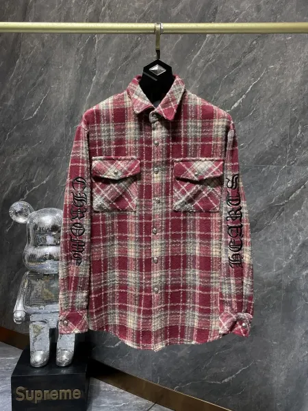 Burberry Pink Check Cotton Shirt - 16