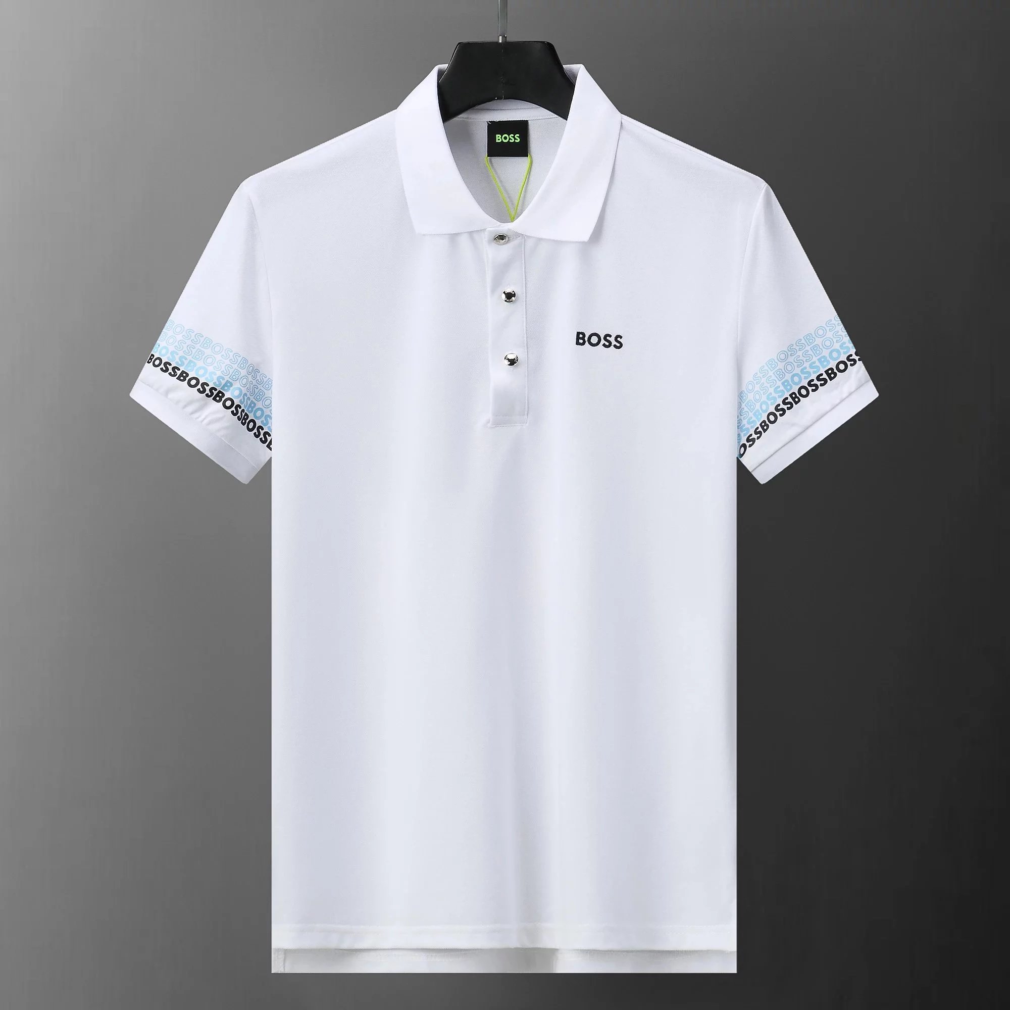 Hugo Boss Logo Polo Black with Yellow Trim Polo - 20