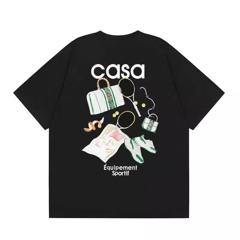 Casablanca Casa Blanca Heart Logo Oversized T-Shirt White T-Shirts - 15