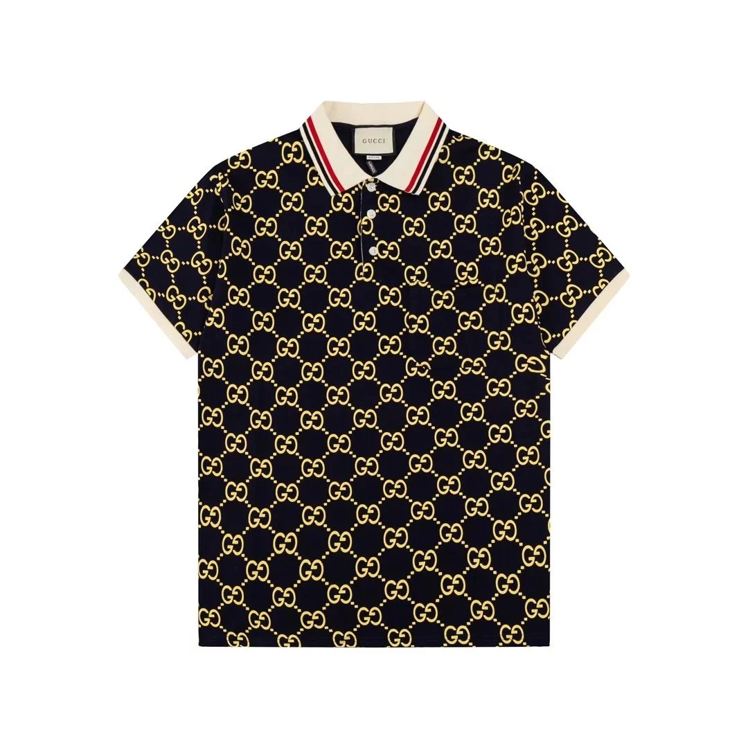 Gucci GG Logo Print Polo White Polo Shirt - 15