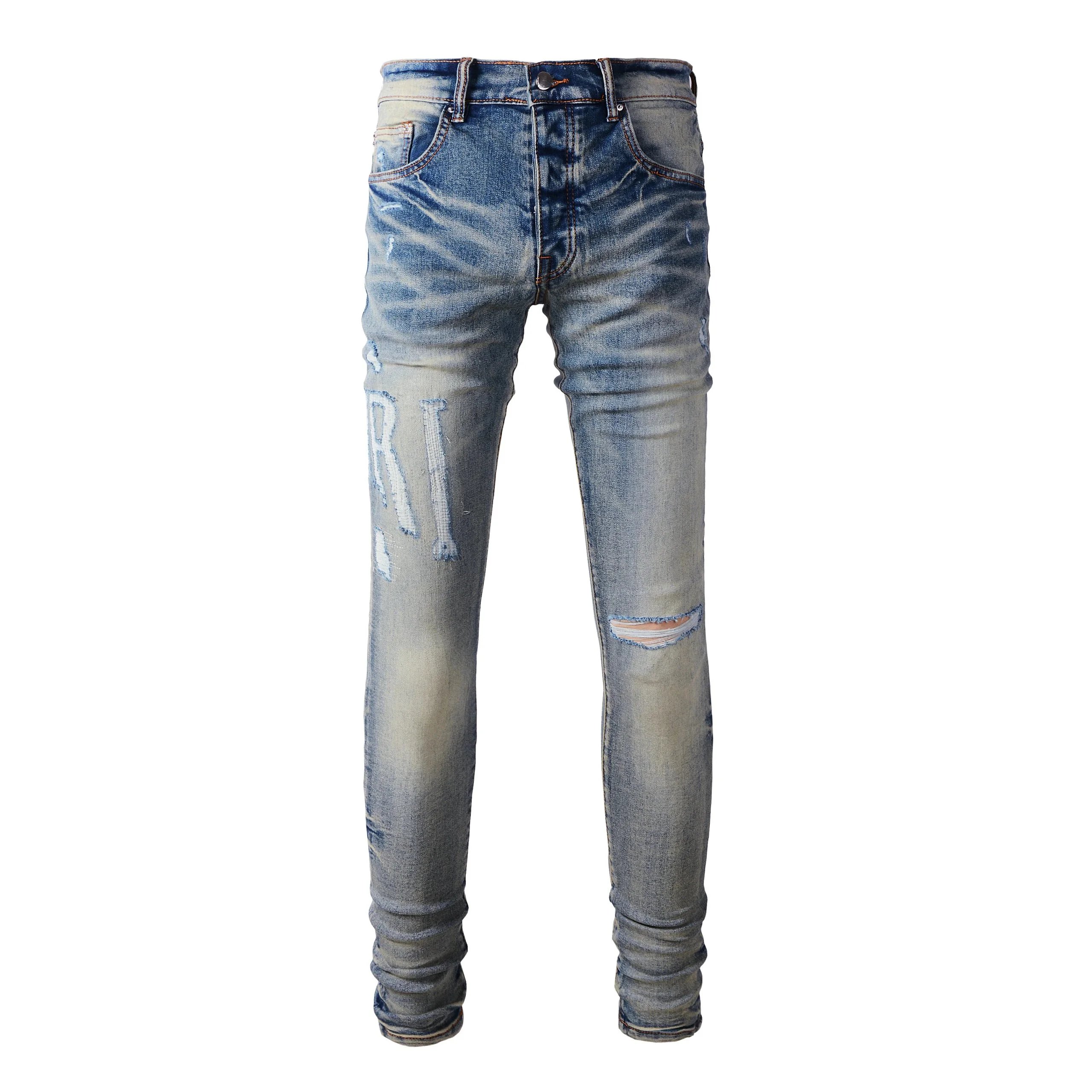 Gallery Dept. Patchwork Distressed Black Jeans - 23