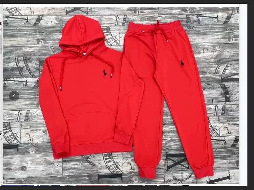 Polo Ralph Lauren Classic Logo Hoodie and Sweatpants Set Gray - 7