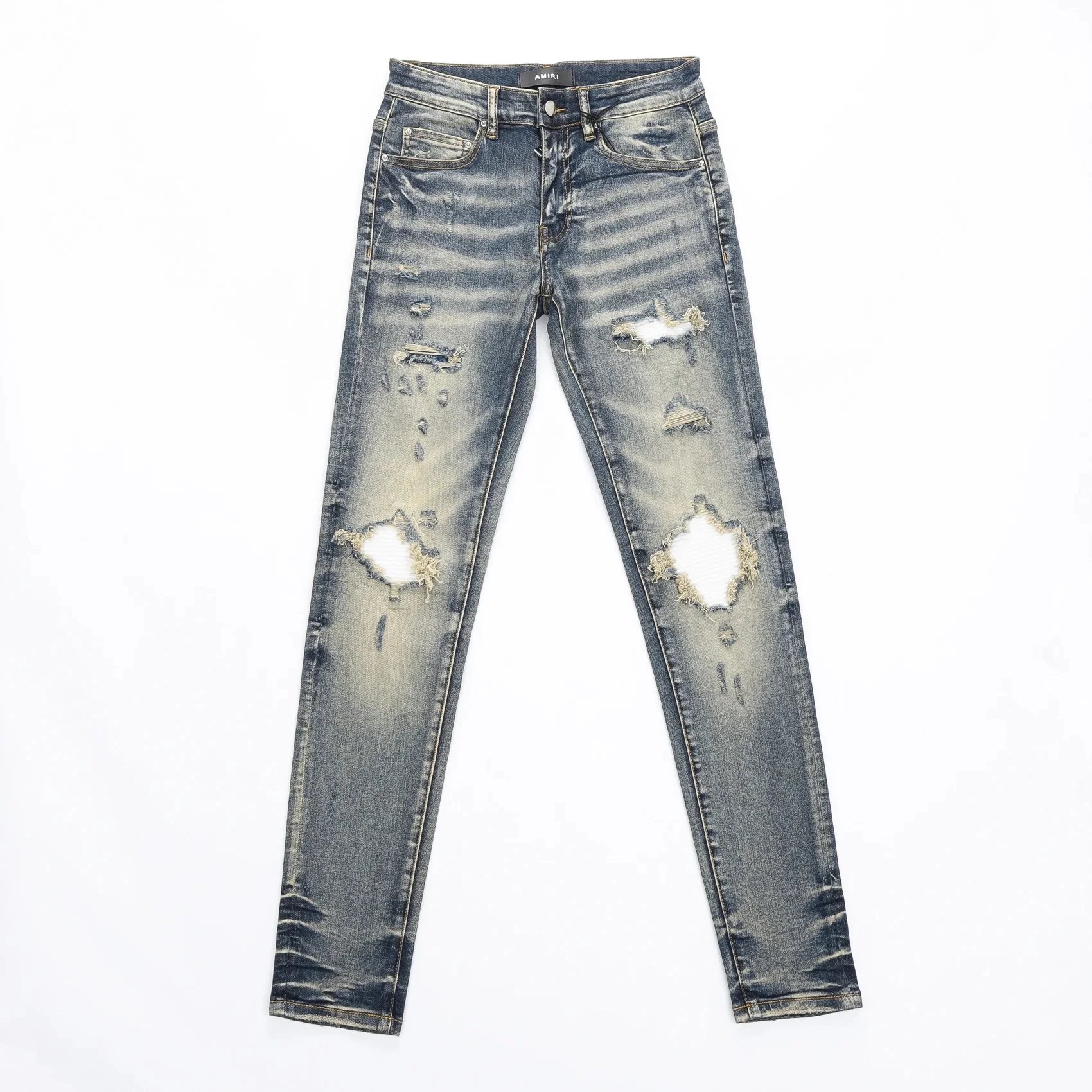 Gallery Dept. Patchwork Distressed Black Jeans - 27