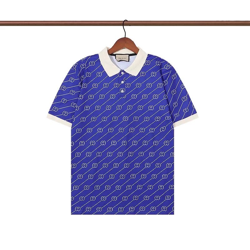 Gucci GG Logo Print Polo White Polo Shirt - 26