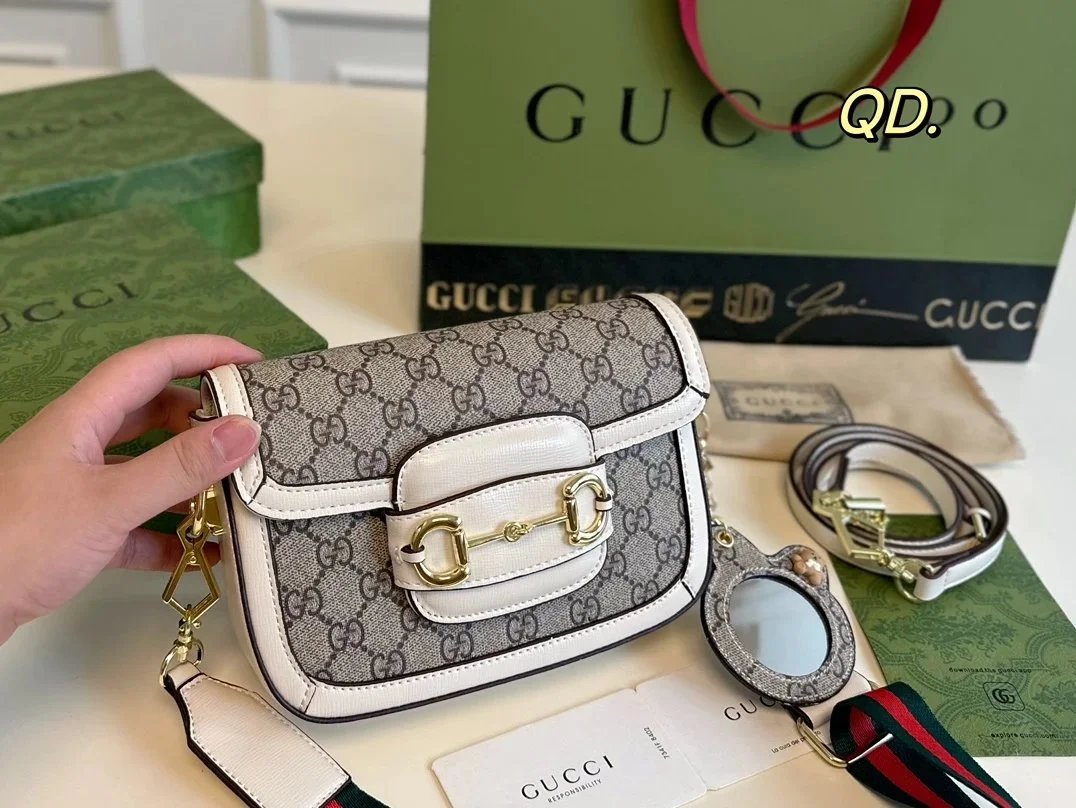 Gucci GG Marmont Mini Hobo Bag Beige with Web Stripe Shoulder Bag - 16