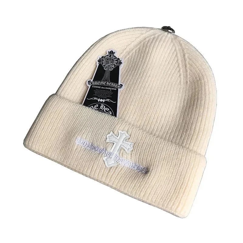 Chrome Hearts x Comme des Garçons Cross Embroidered Black Beanie - 31