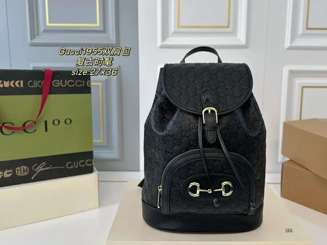 Gucci Backpacks Web Stripe and GG Monogram Designs product detail image 16