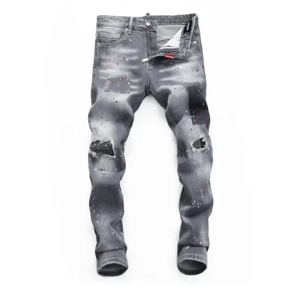 Dsquared2 Distressed Bleach-Splatter Denim Jeans - 30