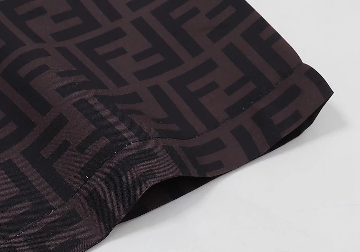 Fendi Shirts Short-Sleeve FF Monogram Camp-Collar Shirt image 8