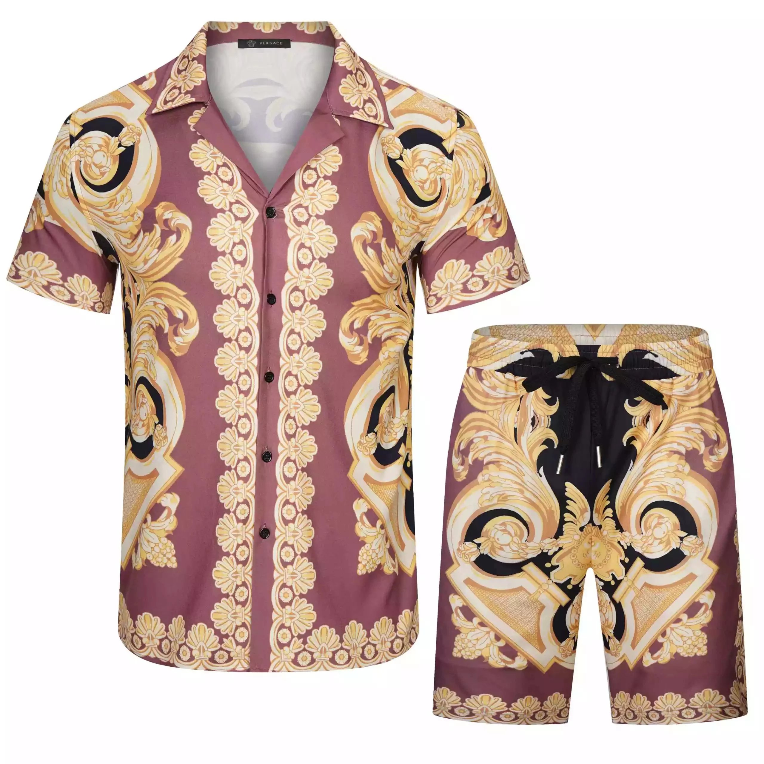 Versace Medusa Psychedelic Print Short-Sleeve Shirt Multicolor - 17