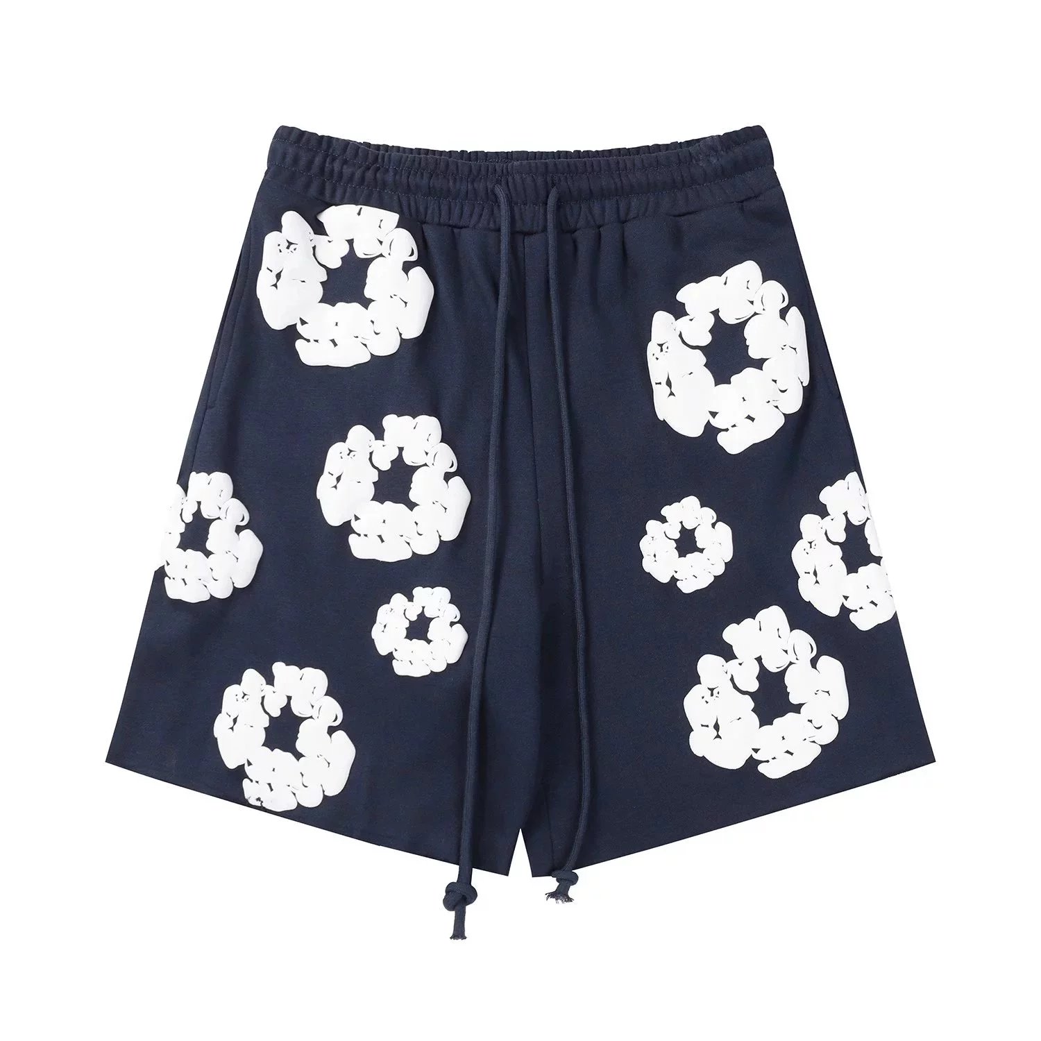 Denim Tears Purple Logo-Embroidered Sweat Shorts - 18