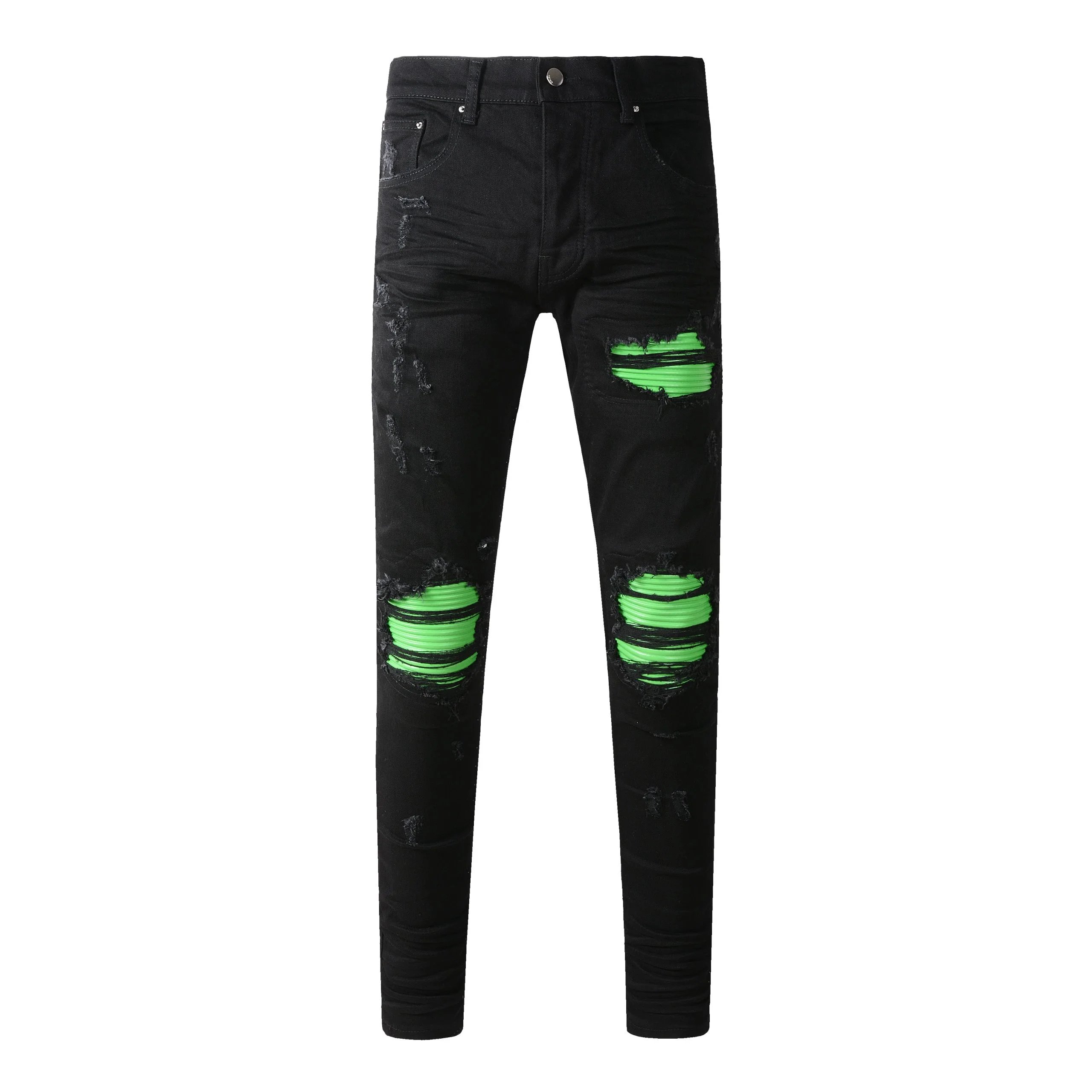 Amiri Distressed Skull Print Black Jeans - 23