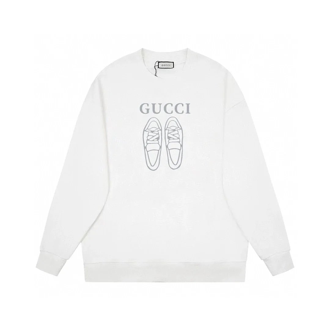 Gucci Dans Le Vert Graphic Print White Hoodie - 15