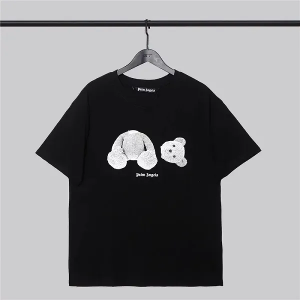 Palm Angels Heart Drip Logo Black T-Shirt - 18