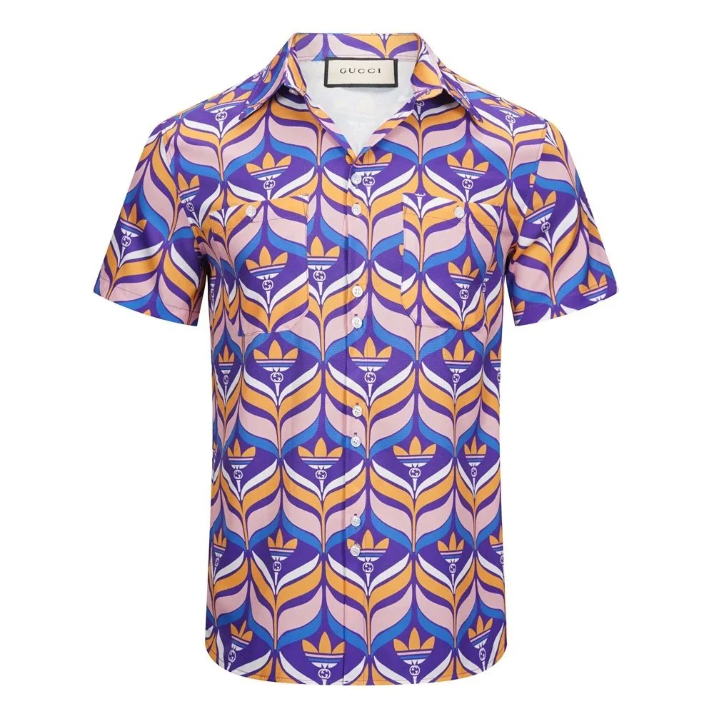 Gucci Floral Print Short-Sleeve Shirt Multicolor - 18