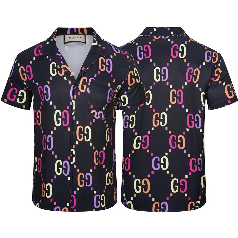 Gucci Floral Print Short-Sleeve Shirt Multicolor - 22