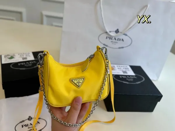 Prada Re-Nylon Mini Shoulder Bag Black - 16