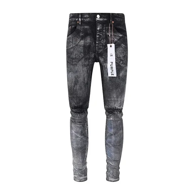Purple Jeans Slim-Fit Distressed product detail image 11