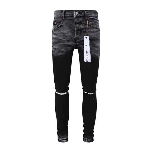 Purple Jeans Slim-Fit Distressed product detail image 15