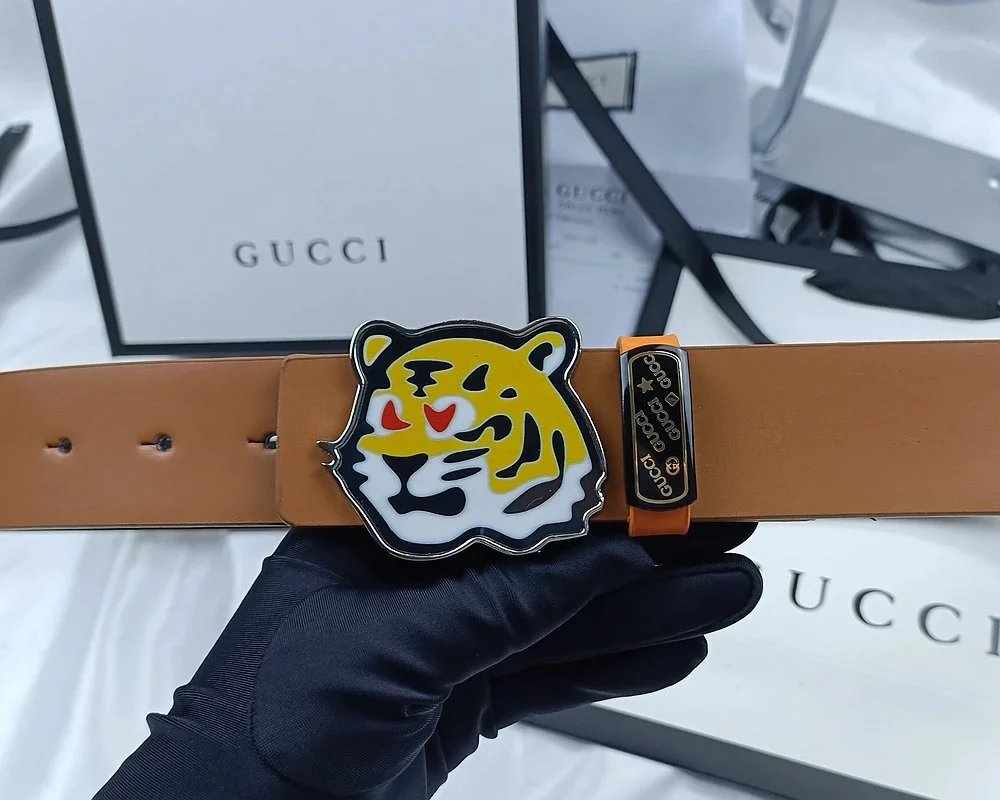 Gucci Interlocking G Buckle Leather Belt Black - 4