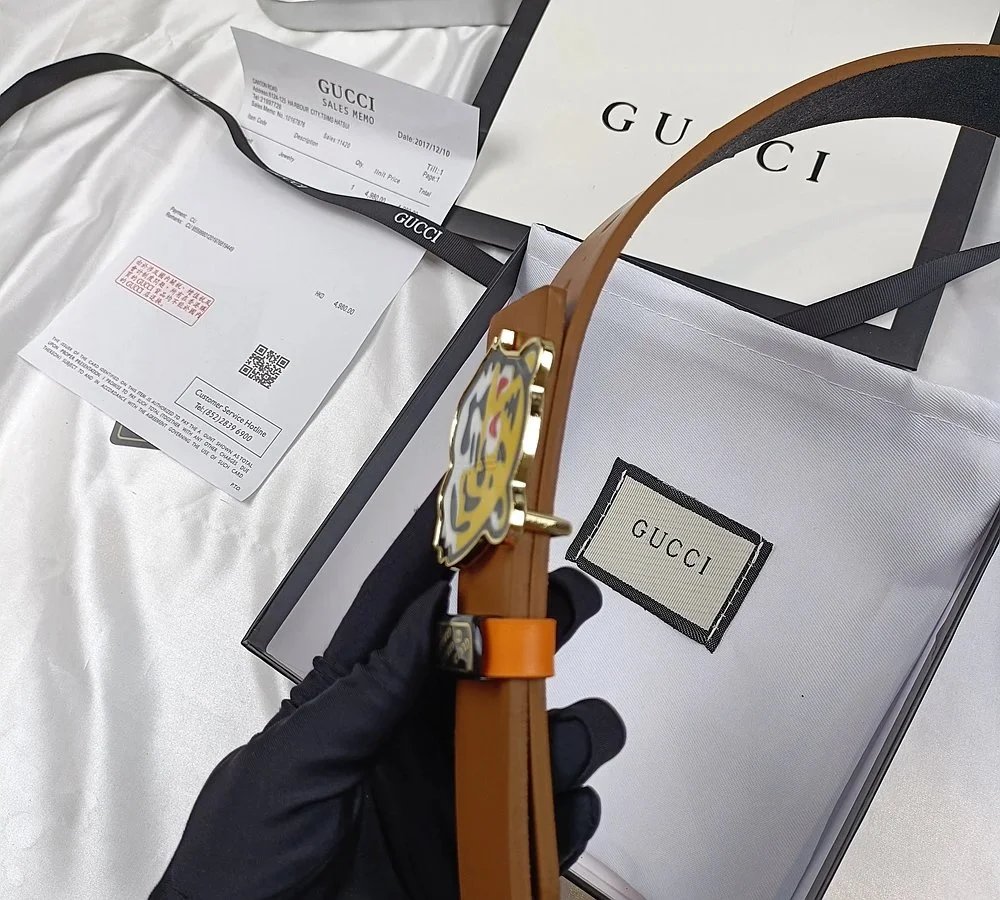 Gucci Interlocking G Buckle Leather Belt Black - 7