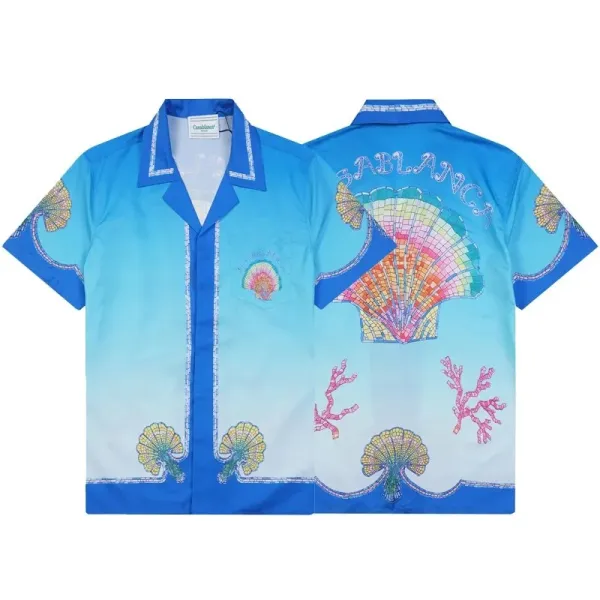 Casablanca Patterned Green Polo Shirt - 16