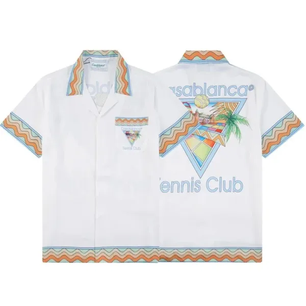 Casablanca Patterned Green Polo Shirt - 21