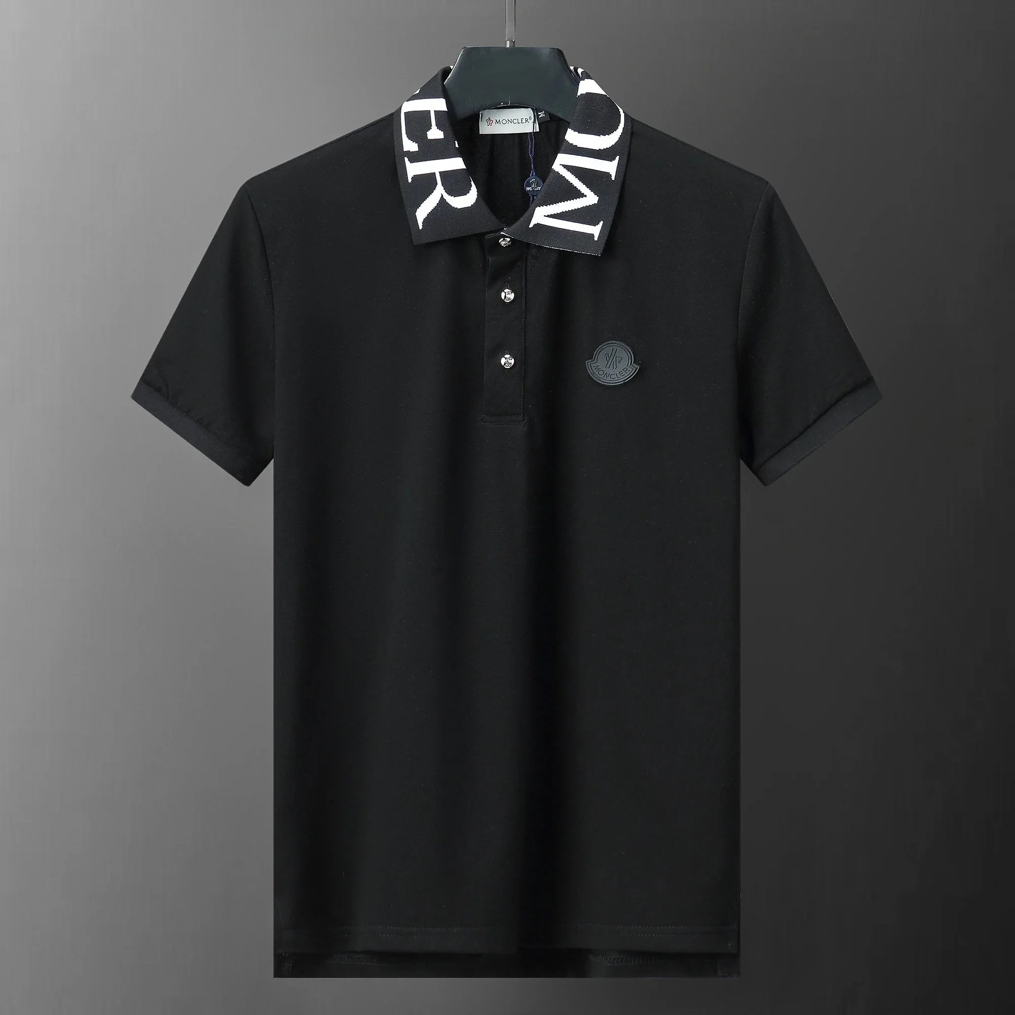 Moncler Logo Collar Polo Shirt