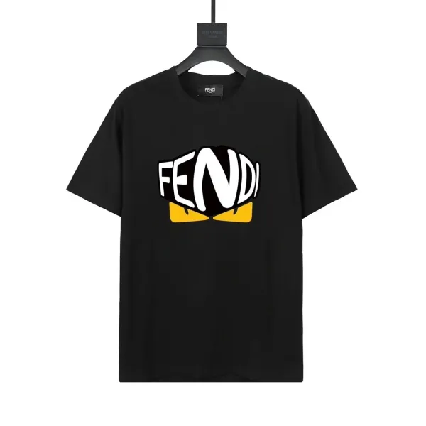 Fendi FF Monogram All-Over Black T-Shirt - 25