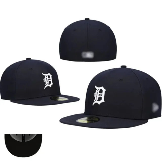New Era Hats 59FIFTY-style flat-brim fitted baseball caps with embroidered team logos product detail image 14