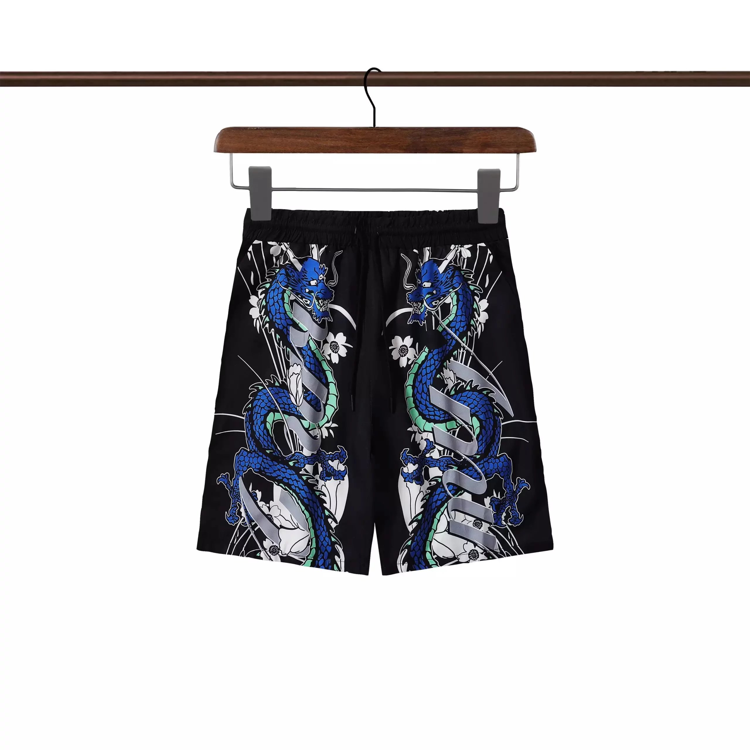 Design Dragon Print Swim Shorts Black - 36
