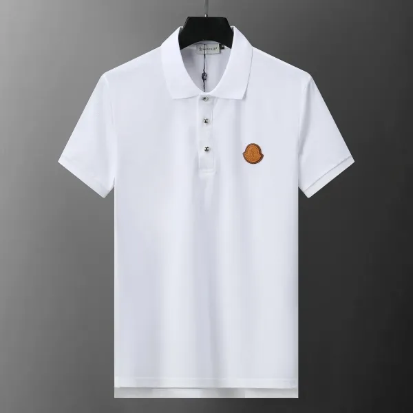Moncler Logo Polo White Polo Polo Shirt - 15