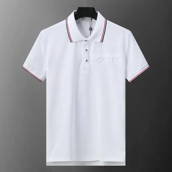 Moncler Logo Polo White Polo Polo Shirt - 17