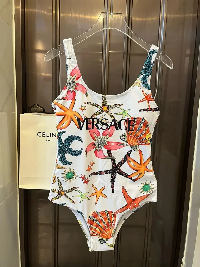 Versace Swimwear Triangle Tie-Side Bikini Set product detail image 30